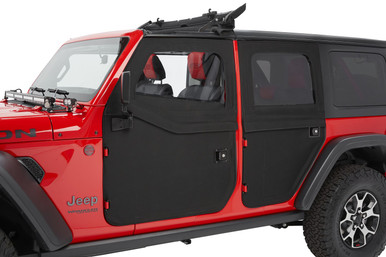 Full 2-Piece Fabric Doors Jeep 2020-24 Gladiator, 2018-Current Wrangler JL