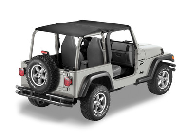 Header Extended Safari Style Bikini® Top Jeep 2003-2006 Wrangler TJ, Exc. Unlimited